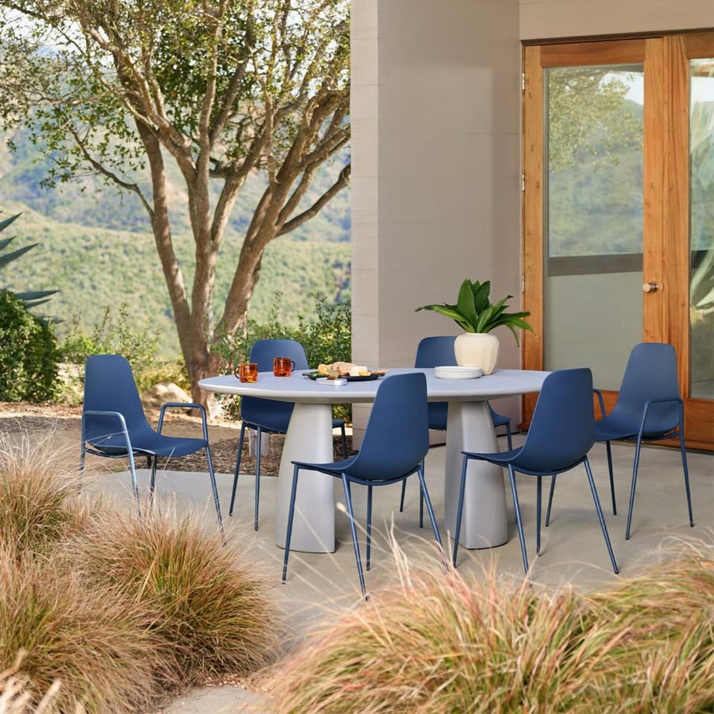 Article Svelti Berry Blue Dining Chair SKU18727,  Like New,
