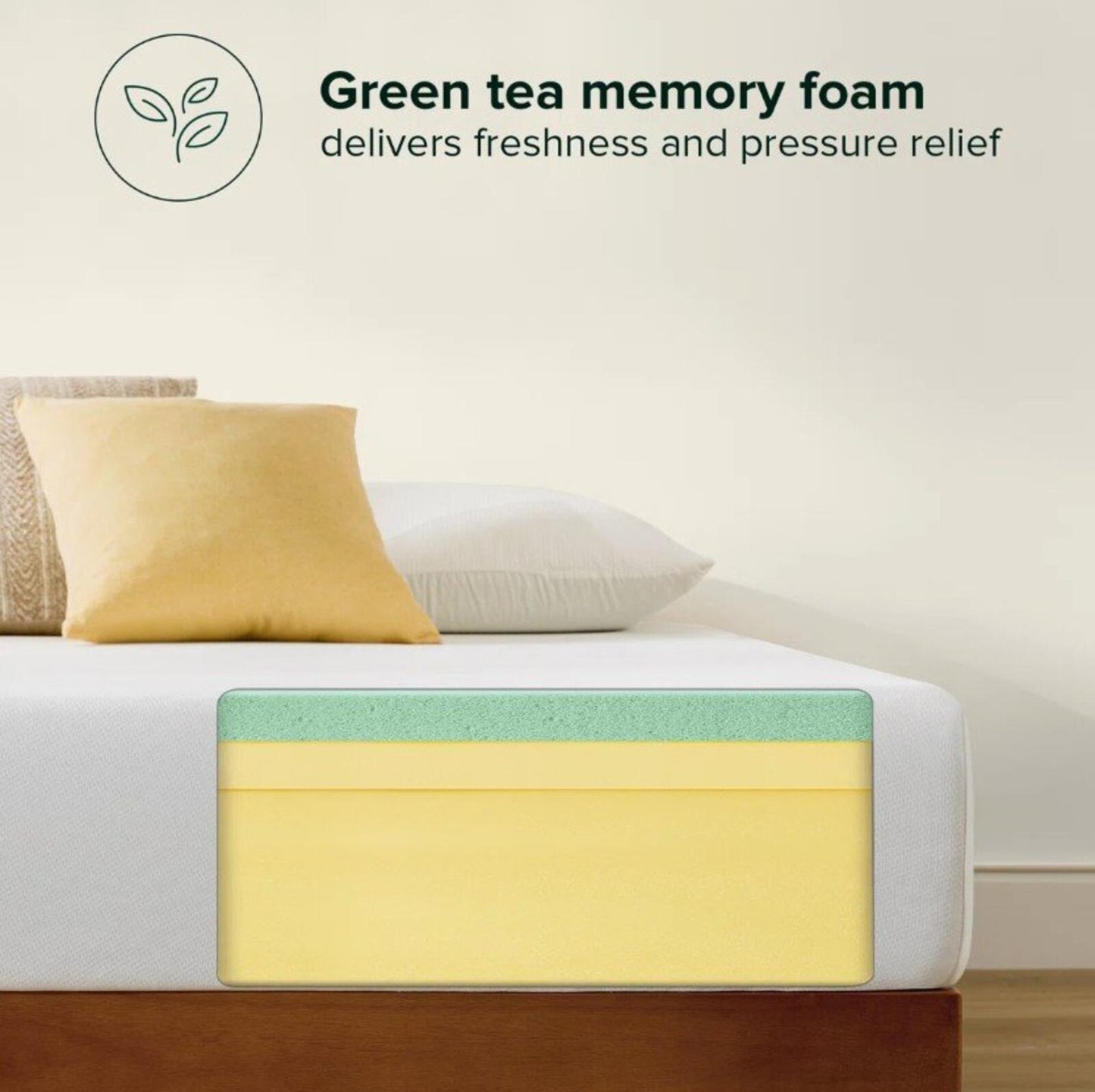 Wayfair Sleep 8" Memory Foam Mattress White, Queen, Like New