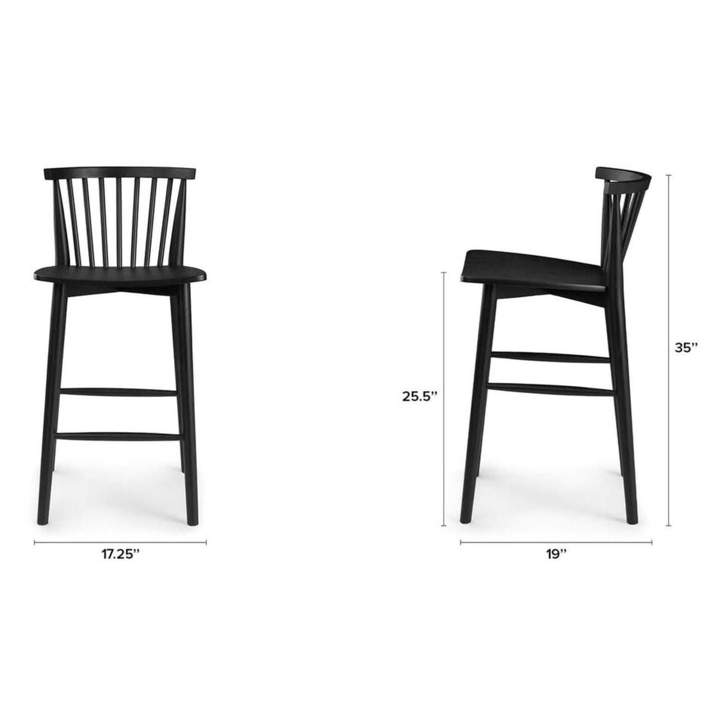 Article Rus Black Counter Stool, Like New