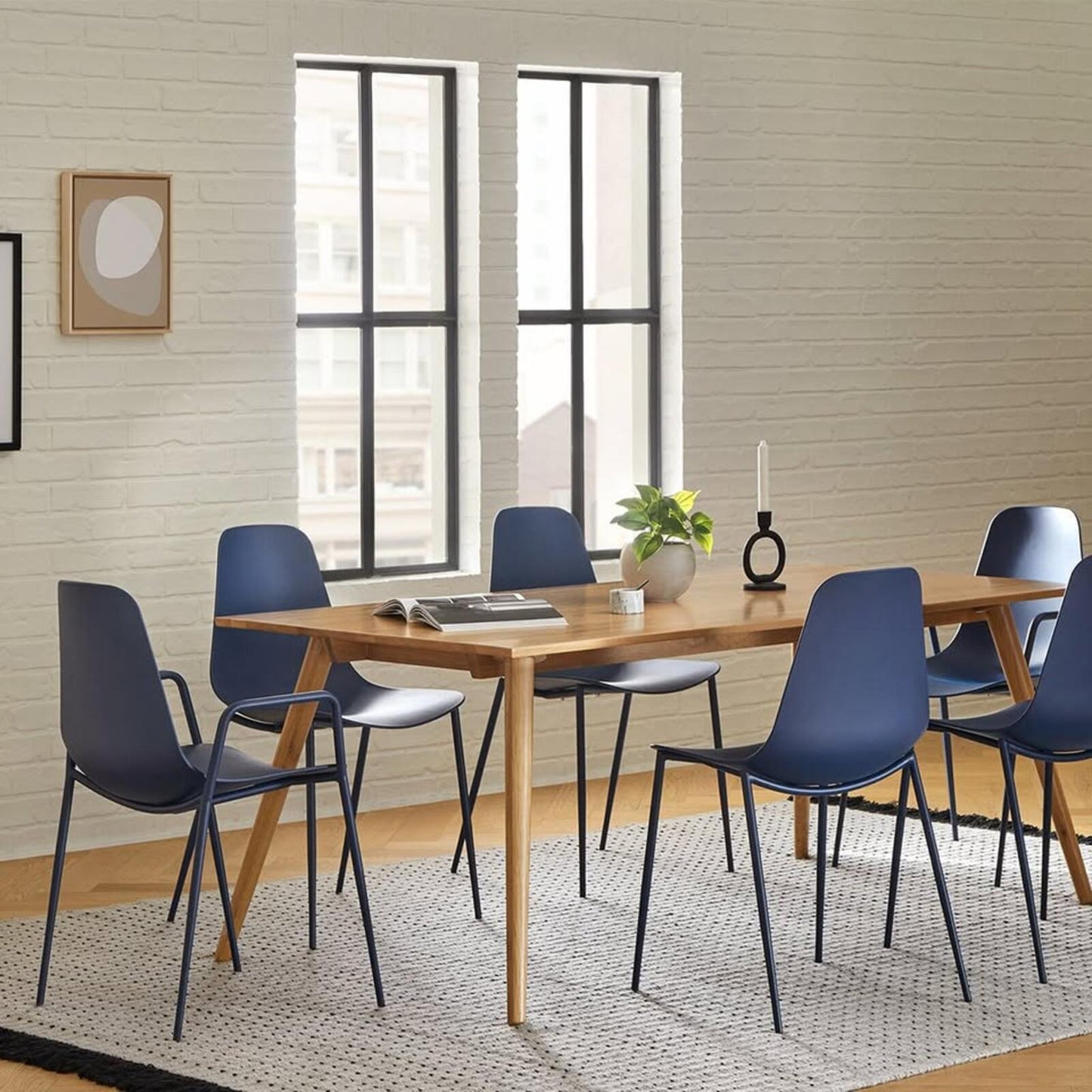 Article Svelti Berry Blue Dining Chair SKU18727,  Like New,