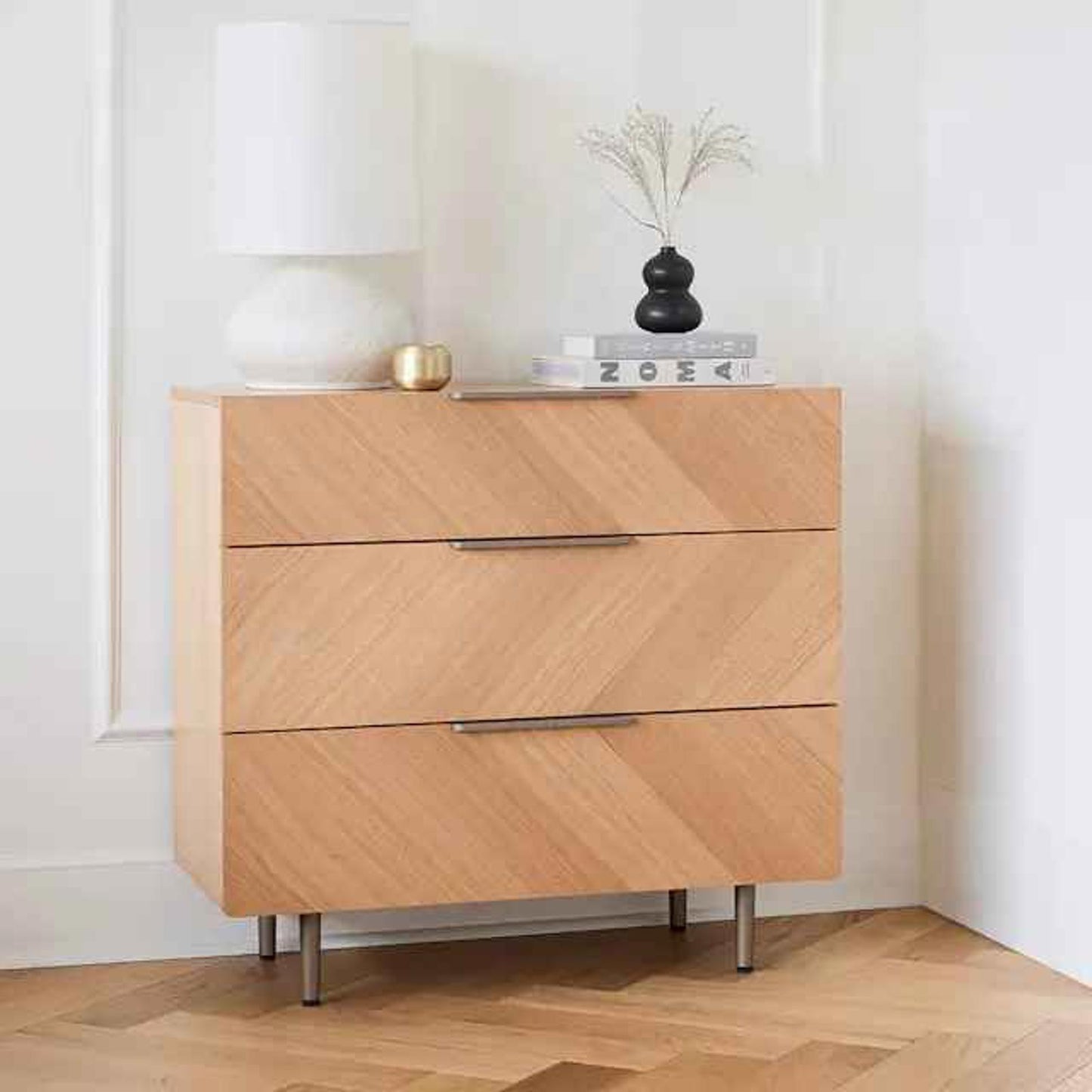 Article Nera Oak 3-Drawer Chest,  Like New