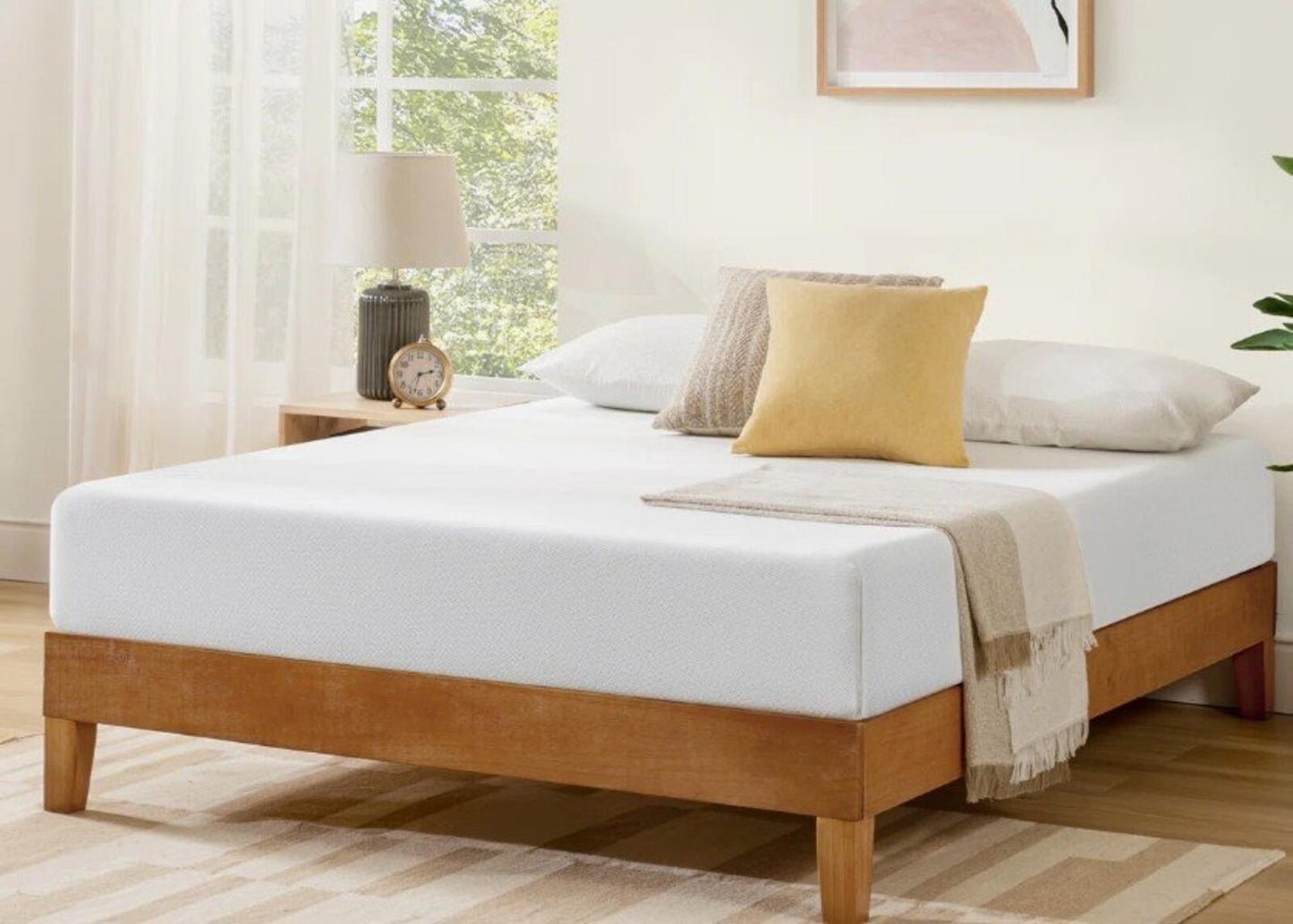 Wayfair Sleep 8" Memory Foam Mattress White, Queen, Like New