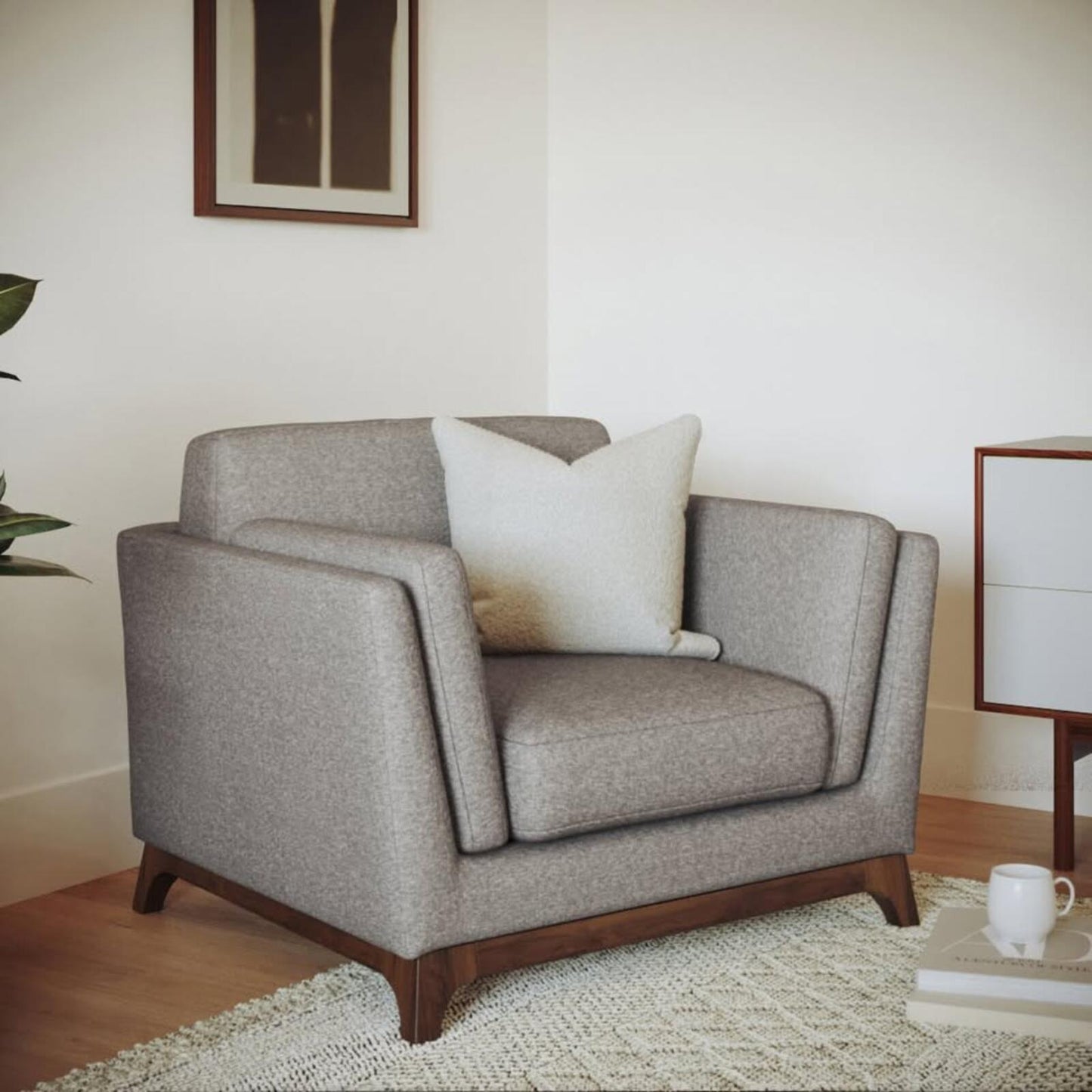Article Ceni Quarry Gray Armchair SKU25344,  Like New, Perfect