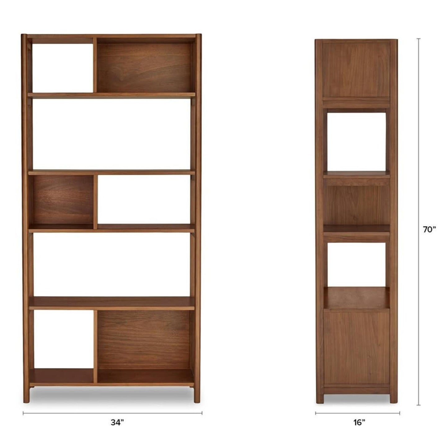 Article Mysen Walnut Tall Bookcase, Like New