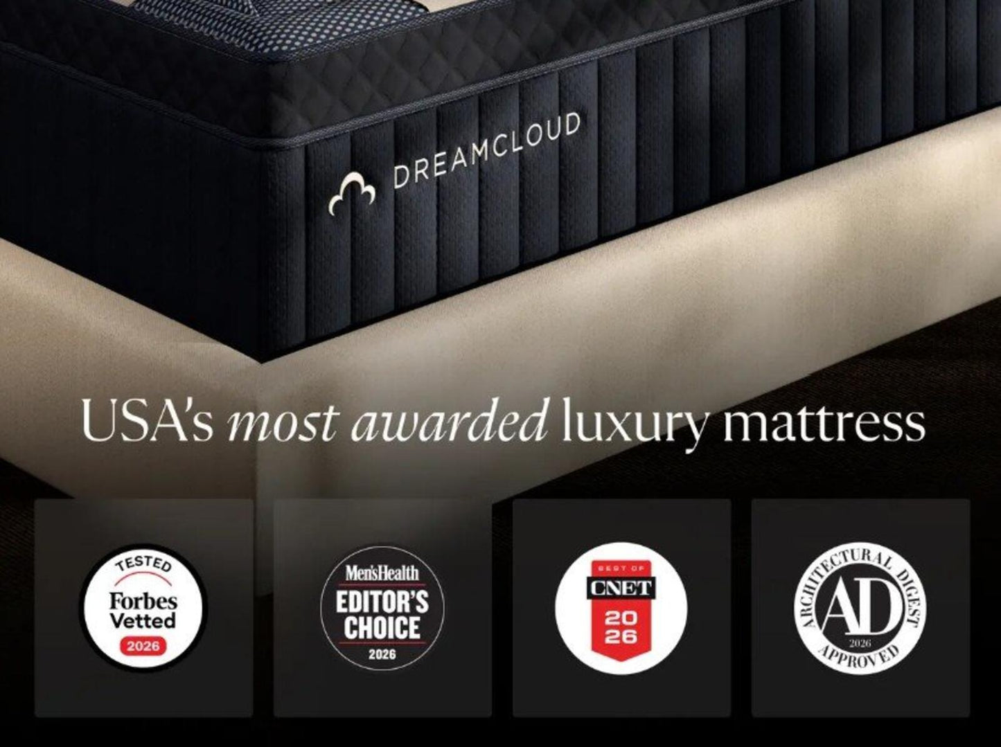 DreamCloud Luxe Memory Foam Mattress King, Perfect Condition