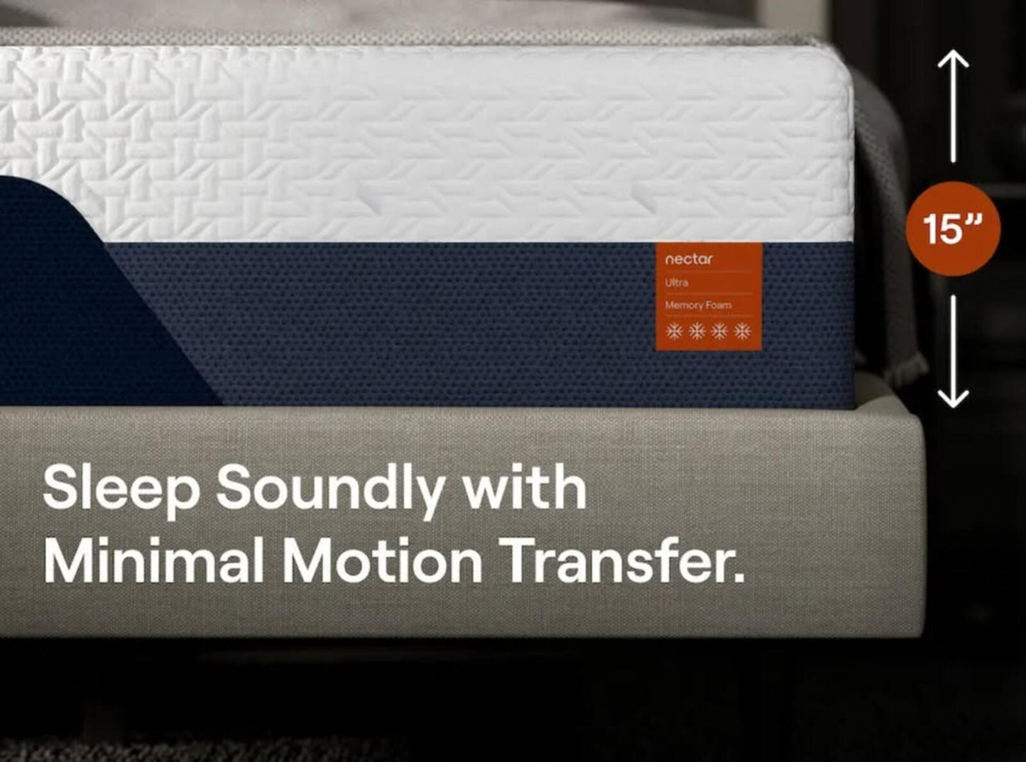 Nectar Ultra Memory Foam, King, Like New, Perfect Condition