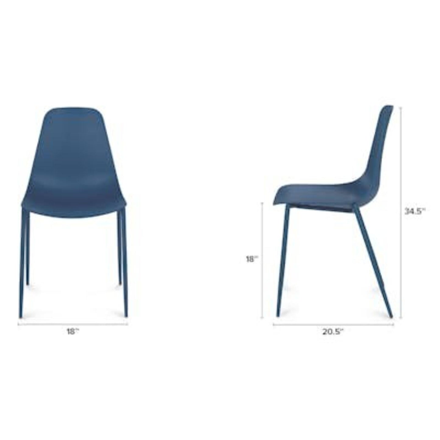 Article Svelti Berry Blue Dining Chair SKU18727,  Like New,