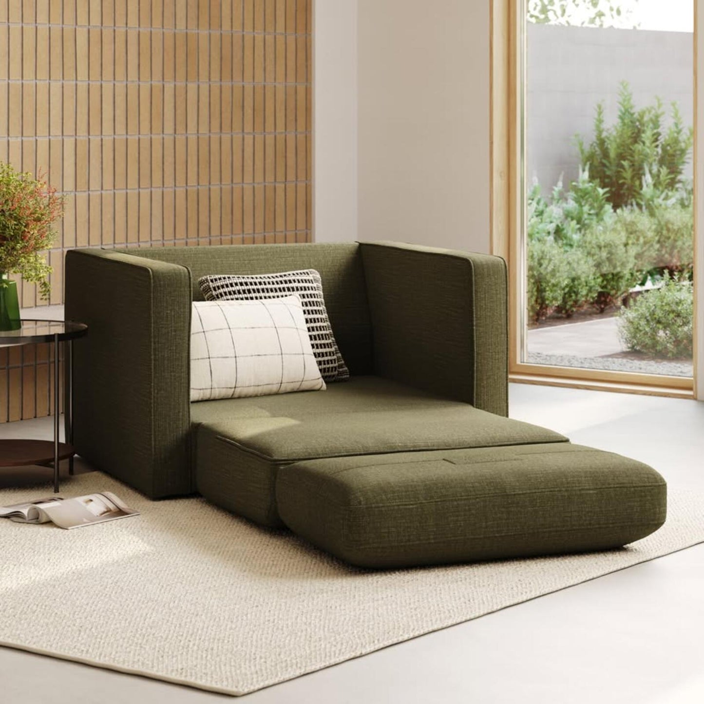 Article Sven 45.5" Sleeper Chair-Napa Moss,  Like New