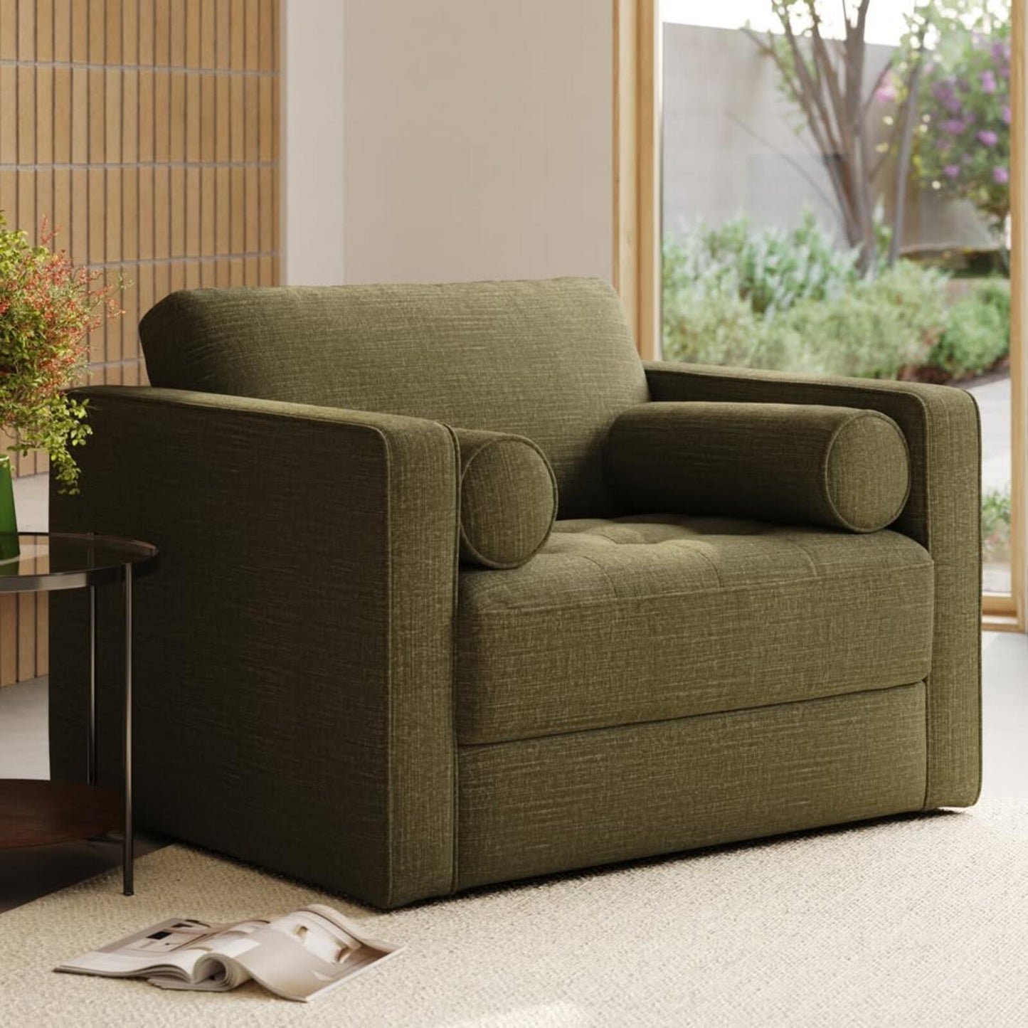 Article Sven 45.5" Sleeper Chair-Napa Moss,  Like New