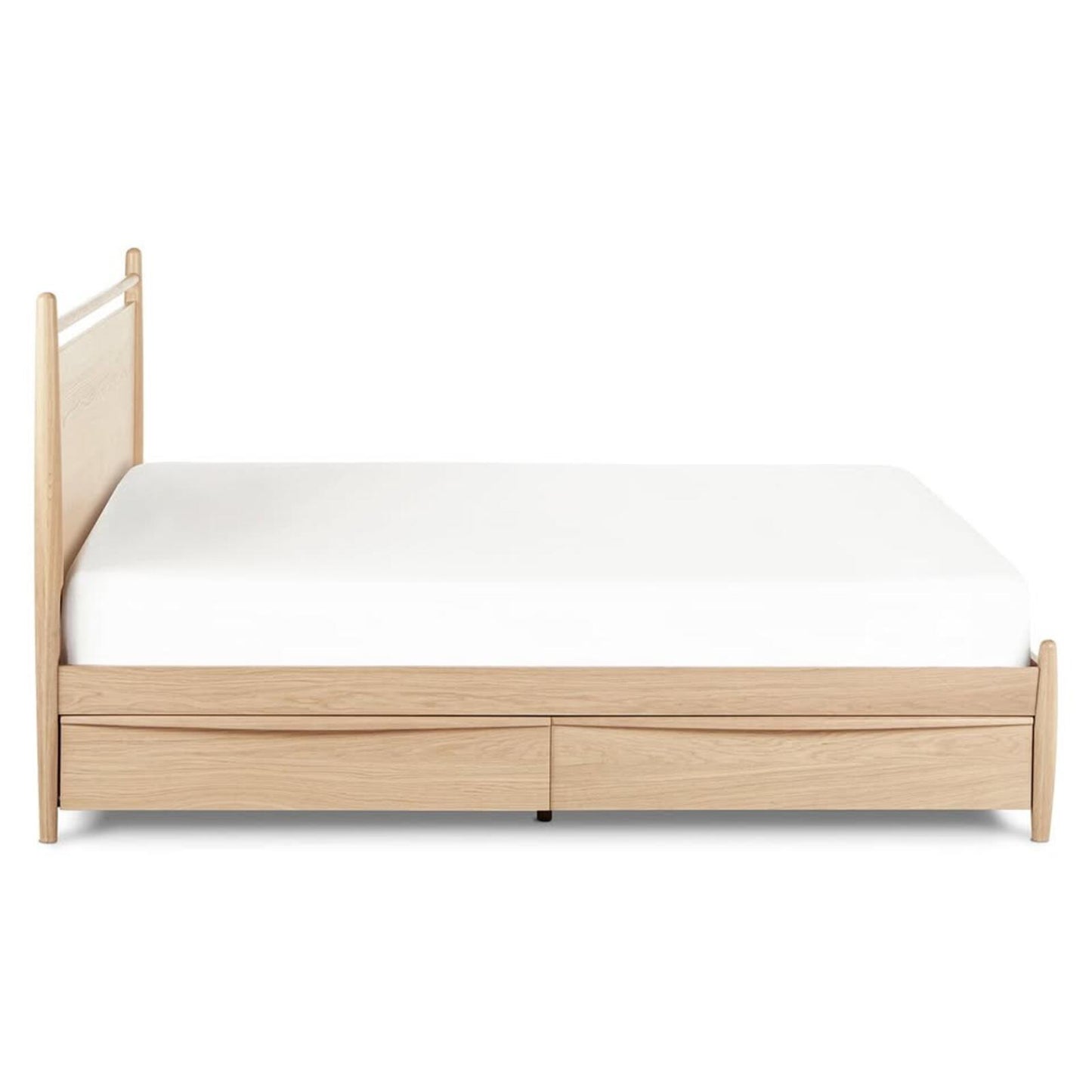 Article Lenia Panel White Oak King Storage Bed,  Like New, (5)