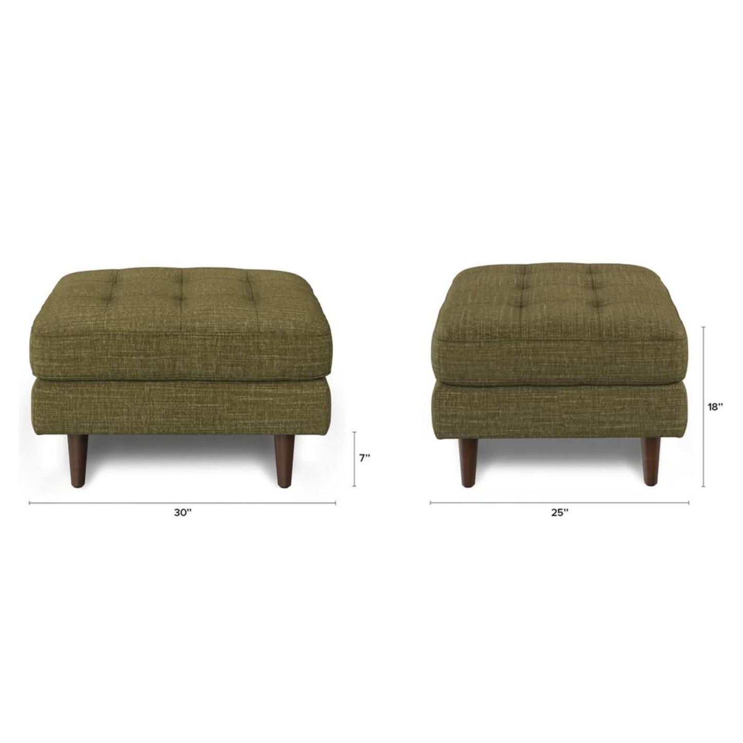 Article Sven Napa Moss Ottoman, Like New