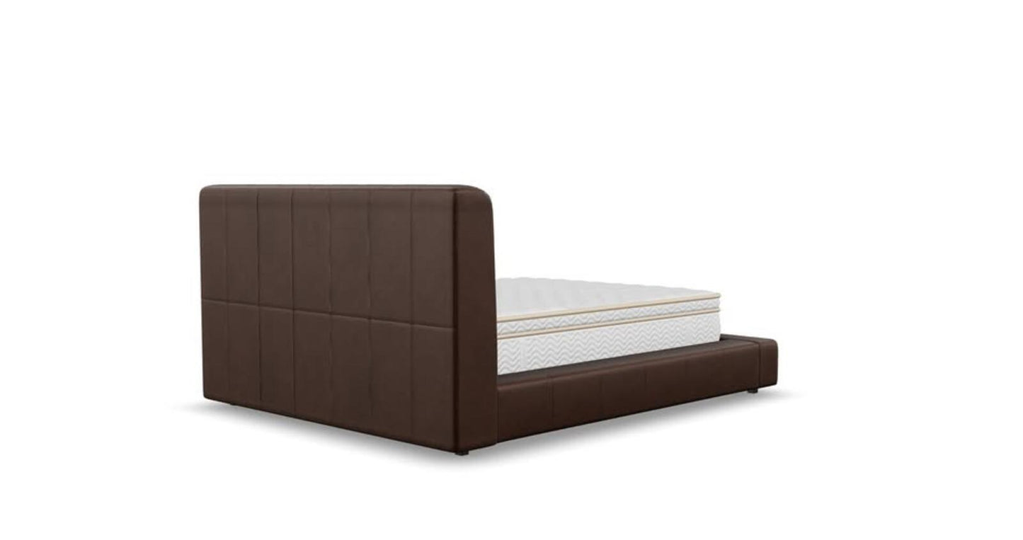 Saatva Adra, Cal King, Terra Suede Leather (3),  Like New