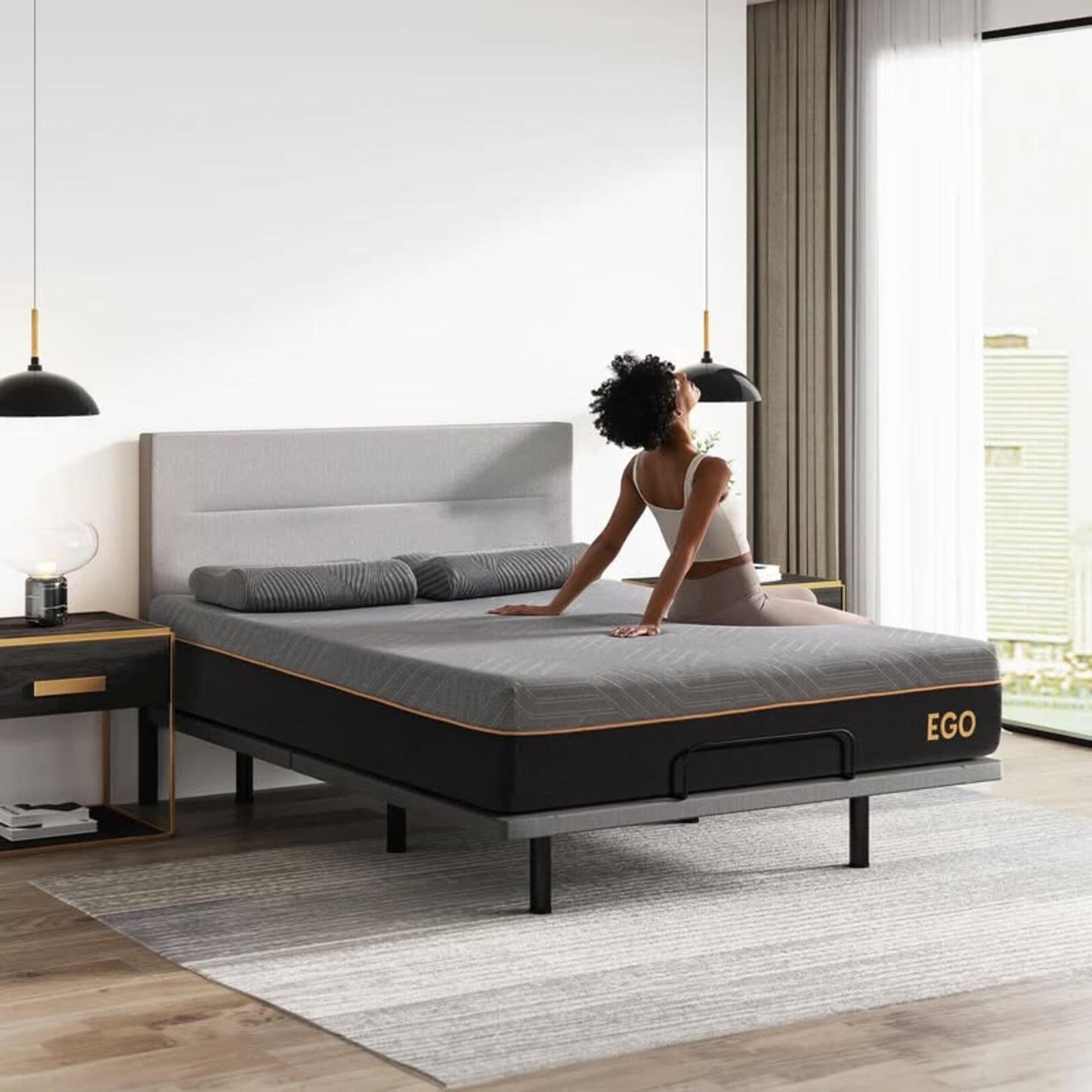 EGO Black Hybrid Mattress with Graphene Technology 12", Queen, Perfect Condition