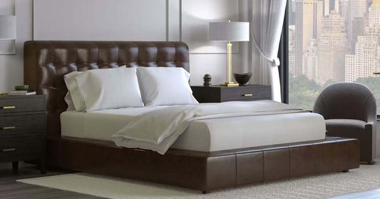 Saatva Adra, Cal King, Terra Suede Leather (3), New